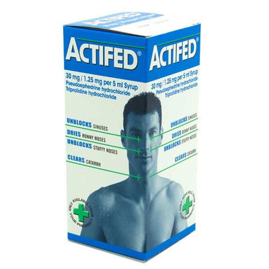 Actifed  30mg/1.25mg/5ml Syrup 100ml 