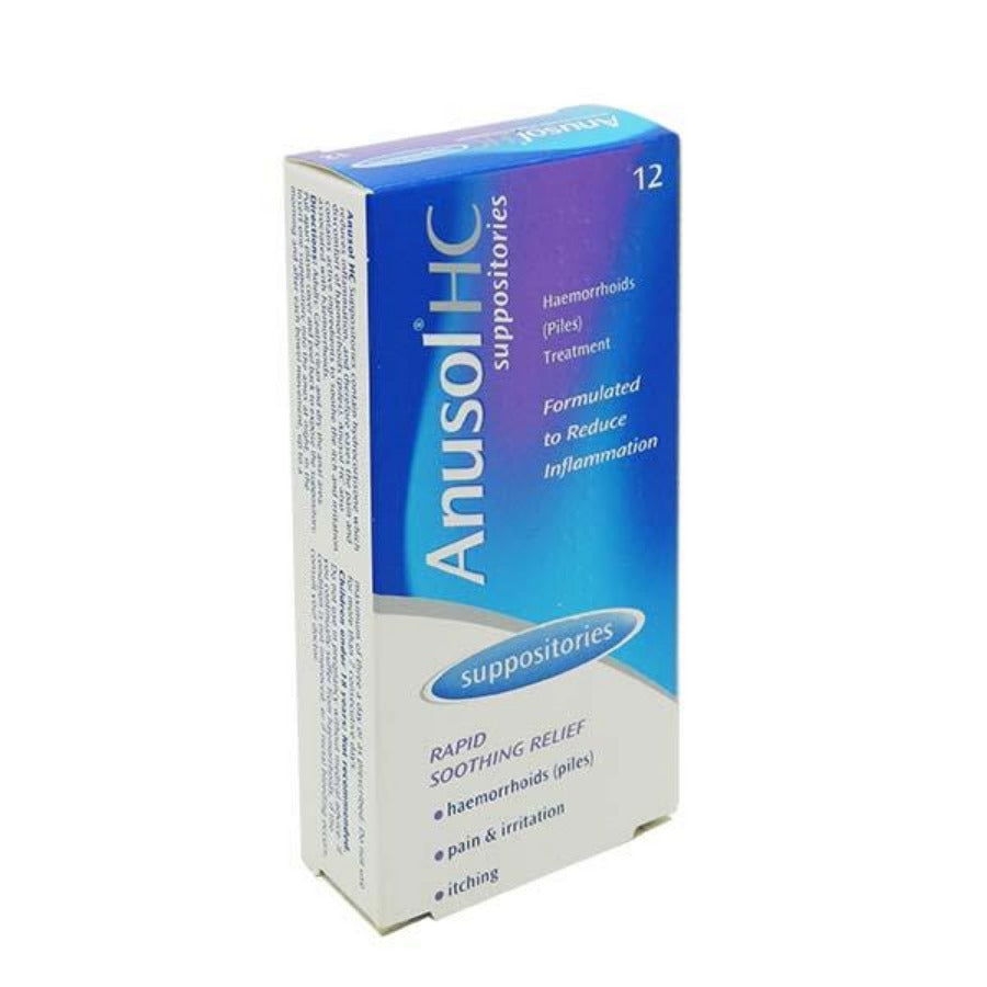 Anusol HC Suppositories 12 Pack 