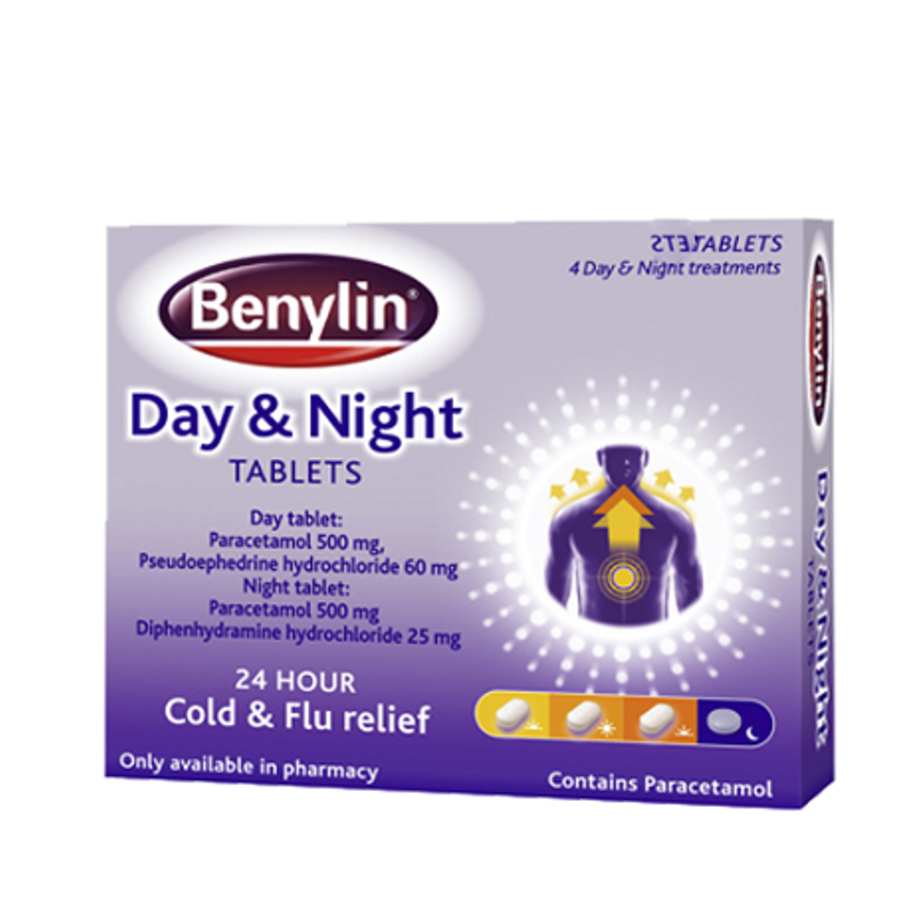 Benylin Day & Night Tablets 16 Pack 