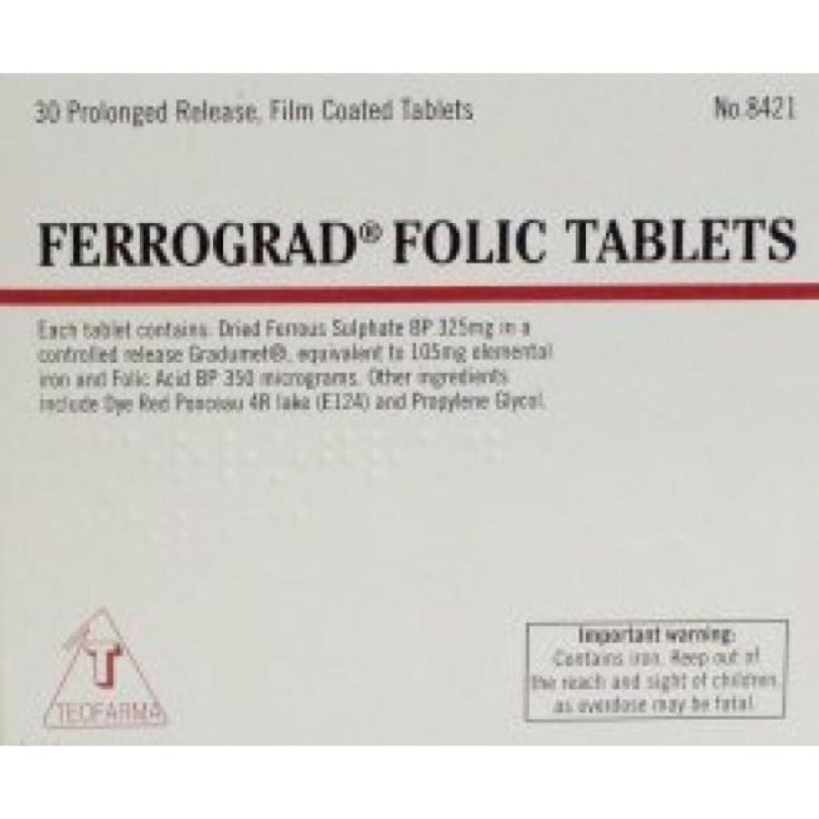 Ferrograd Folic Tablets 30 Pack 