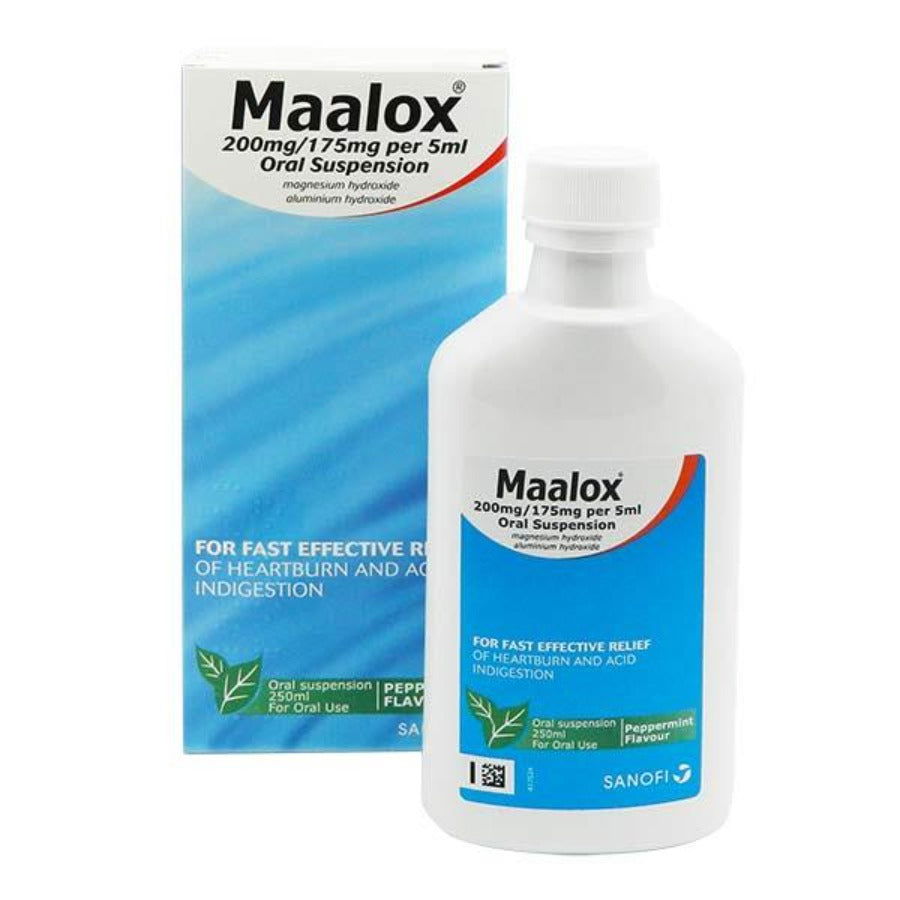 Maalox Oral Suspension Mint Flavour 250ml 