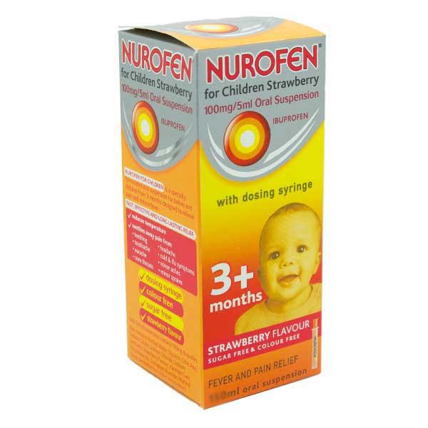 Nurofen For Children 3m  Strawberry 