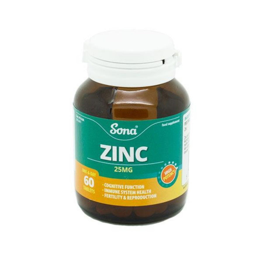 Sona Zinc 25mg 60s 