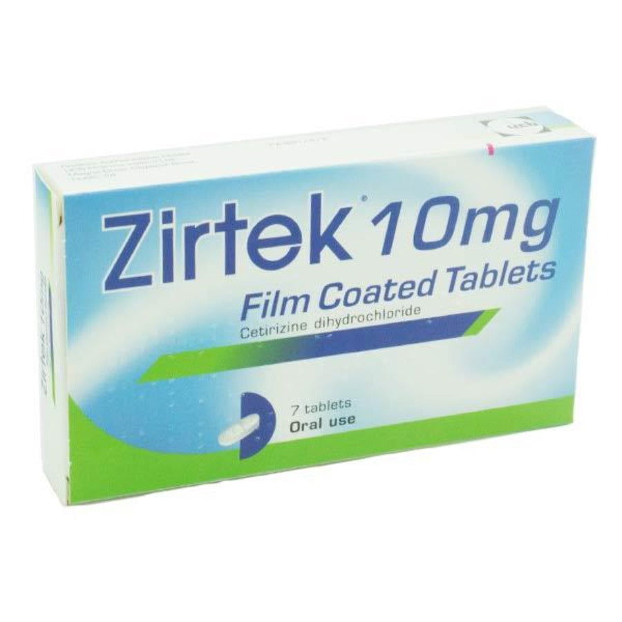 Zirtek Cetirizine 10mg Film Coated Tablets 