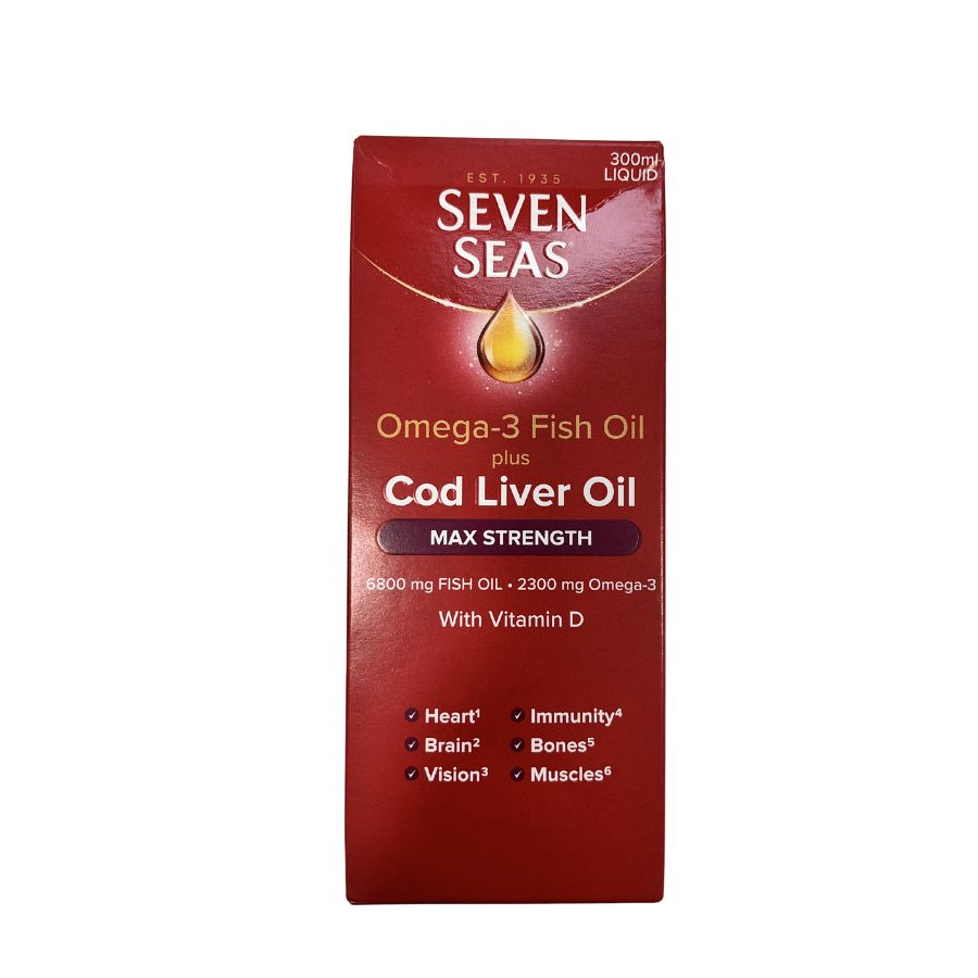 Seven Seas Omega 3 Fish Oil Plus Cod Liver Oil Max Strength